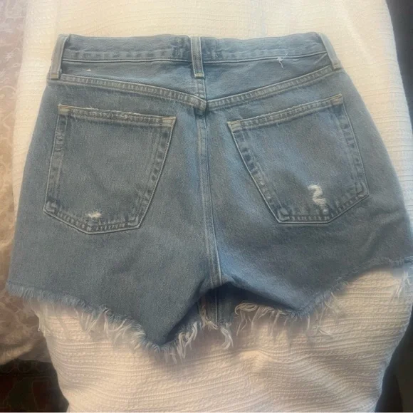Agolde Parker Long Jean Shorts - Picture 4 of 8